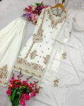 DESIGNER CHINON EMBROIDERY CODING SEQUENCE WORK TOP PALAZZO WITH DUPATTA FESTIVE WEAR WHOLESALE PRICE ETHNIC GARMENT (3)