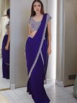 DESIGNER CHINON EMBROIDERY SEQUENCE WORK LEHENGA SAREE WITH STITCHED BLOUSE PARTY WEAR WHOLESALE PRICE ETHNIC GARMENT (4)