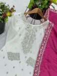 DESIGNER CHINON EMBROIDERY SEQUENCE WORK TOP PALAZZO WITH DUPATTA FESTIVE WEAR WHOLESALE PRICE ETHNIC GARMENT (4)