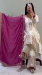 DESIGNER CHINON EMBROIDERY SEQUENCE WORK TOP PALAZZO WITH DUPATTA FESTIVE WEAR WHOLESALE PRICE ETHNIC GARMENT (4)
