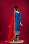 DESIGNER CHINON EMBROIDERY SEQUENCE WORK TOP PALAZZO WITH DUPATTA PARTY WEAR WHOLESALE PRICE ETHNIC GARMENT (17)