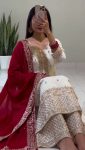 DESIGNER CHINON EMBROIDERY SEQUENCE WORK TOP PALAZZO WITH DUPATTA PARTY WEAR WHOLESALE PRICE ETHNIC GARMENT (5)