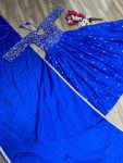 DESIGNER CHINON EMBROIDERY THREAD WORK GOWN WITH DUPATTA FESTIVE WEAR WHOLESALE PRICE ETHNIC GARMENT (5)
