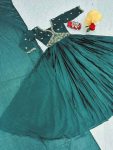 DESIGNER CHINON EMBROIDERY THREAD WORK GOWN WITH DUPATTA PARTY WEAR WHOLESALE PRICE ETHNIC GARMENT (4)