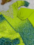 DESIGNER CHINON SILK DIGITAL PRINTED WITH EMBROIDERY AND PERAL STONE WORK TOP BOTTOM WITH DUPATTA FESTIVE WEAR WHOLESALE PRICE ETHNIC GARMENT (4)