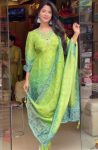 DESIGNER CHINON SILK DIGITAL PRINTED WITH EMBROIDERY AND PERAL STONE WORK TOP BOTTOM WITH DUPATTA FESTIVE WEAR WHOLESALE PRICE ETHNIC GARMENT (4)