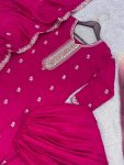 DESIGNER CHINON SILK EMBROIDERY AND SEQUENCE WORK TOP PALAZZO WITH DUPATTA FESTIVE WEAR WHOLESALE PRICE ETHNIC GARMENT (3)