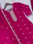 DESIGNER CHINON SILK EMBROIDERY AND SEQUENCE WORK TOP PALAZZO WITH DUPATTA FESTIVE WEAR WHOLESALE PRICE ETHNIC GARMENT (3)