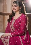 DESIGNER CHINON SILK EMBROIDERY AND SEQUENCE WORK TOP PALAZZO WITH DUPATTA FESTIVE WEAR WHOLESALE PRICE ETHNIC GARMENT (3)