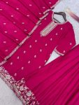 DESIGNER CHINON SILK EMBROIDERY AND SEQUENCE WORK TOP PALAZZO WITH DUPATTA FESTIVE WEAR WHOLESALE PRICE ETHNIC GARMENT (3)