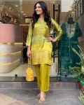 DESIGNER CHINON SILK EMBROIDERY MIRROR HAND WORK CO-ORD SET PARTY WEAR WHOLESALE PRICE ETHNIC GARMENT (4)