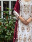 DESIGNER CHINON SILK EMBROIDERY SEQUENCE WORK TOP PALAZZO WITH DUPATTA FESTIVE WEAR WHOLESALE PRICE ETHNIC GARMENT (2)
