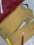DESIGNER CHINON SILK EMBROIDERY SEQUENCE WORK TOP PALAZZO WITH DUPATTA FESTIVE WEAR WHOLESALE PRICE ETHNIC GARMENT (4)