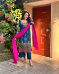 DESIGNER CHINON ZARI SEQUENCE EMBROIDERY WORK TOP PALAZZO WITH DUPATTA PARTY WEAR WHOLESALE PRICE ETHNIC GARMENT (12)