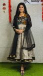 DESIGNER COTTON SILK KALAMKARI PRINTED GOWN WITH NET DUPATTA PARTY WEAR WHOLESALE PRICE ETHNIC GARMENT (6)