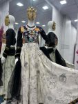 DESIGNER COTTON SILK KALAMKARI PRINTED GOWN WITH NET DUPATTA PARTY WEAR WHOLESALE PRICE ETHNIC GARMENT (6)