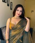 DESIGNER CRUSH CUT DANA MOTI LACE BORDER WORK SAREE WITH UNSTITCHED BLOUSE PARTY WEAR WHOLESALE PRICE ETHNIC GARMENT (2)