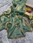 DESIGNER CRUSH CUT DANA MOTI LACE BORDER WORK SAREE WITH UNSTITCHED BLOUSE PARTY WEAR WHOLESALE PRICE ETHNIC GARMENT (2)