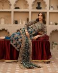 DESIGNER FAUX GEORGETTE EMBROIDERY SEQUENCE WORK AND BEATS WORK TOP BOTTOM WITH DUPATTA WEDDING WEAR WHOLESALE PRICE ETHNIC GARMENT (2)