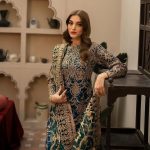 DESIGNER FAUX GEORGETTE EMBROIDERY SEQUENCE WORK AND BEATS WORK TOP BOTTOM WITH DUPATTA WEDDING WEAR WHOLESALE PRICE ETHNIC GARMENT (2)