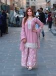 DESIGNER FAUX GEORGETTE EMBROIDERY SEQUENCE WORK TOP PALAZZO WITH DUPATTA  BABY PINK