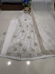 DESIGNER FAUX GEORGETTE EMBROIDERY WORK GOWN BOTTOM WITH DUPATTA FESTIVE WEAR WHOLESALE PRICE ETHNIC GARMENT (3)