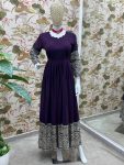 DESIGNER GEORGETTE EMBROIDERY SEQUENCE DESIGN WORK GOWN BOTTOM WITH DUPATTA FESTIVE WEAR WHOLESALE PRICE ETHNIC GARMENT (11)