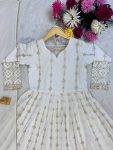 DESIGNER GEORGETTE EMBROIDERY SEQUENCE WORK GOWN BOTTOM WITH DUPATTA PARTY WEAR WHOLESALE PRICE ETHNIC GARMENT (6)