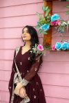 DESIGNER GEORGETTE EMBROIDERY SEQUENCE WORK GOWN BOTTOM WITH DUPATTA PARTY WEAR WHOLESALE PRICE ETHNIC GARMENT (4)