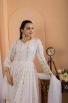 DESIGNER GEORGETTE EMBROIDERY SEQUENCE WORK GOWN BOTTOM WITH DUPATTA PARTY WEAR WHOLESALE PRICE ETHNIC GARMENT (6)