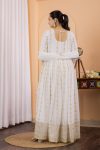 DESIGNER GEORGETTE EMBROIDERY SEQUENCE WORK GOWN BOTTOM WITH DUPATTA PARTY WEAR WHOLESALE PRICE ETHNIC GARMENT (6)