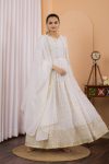 DESIGNER GEORGETTE EMBROIDERY SEQUENCE WORK GOWN BOTTOM WITH DUPATTA PARTY WEAR WHOLESALE PRICE ETHNIC GARMENT (6)