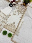 DESIGNER GEORGETTE EMBROIDERY SEQUENCE WORK TOP SHARARA WITH DUPATTA FESSTIVE WEAR WHOLESALE PRICE ETHNIC GARMENT (2)