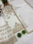 DESIGNER GEORGETTE EMBROIDERY SEQUENCE WORK TOP SHARARA WITH DUPATTA FESSTIVE WEAR WHOLESALE PRICE ETHNIC GARMENT (2)