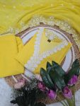 DESIGNER GEORGETTE EMBROIDERY WORK TOP BOTTOM WITH DUPATTA FESTIVE WEAR WHOLESALE PRICE ETHNIC GARMENT (6)