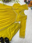 DESIGNER GEORGETTE MOTI HAND WORK ALIA CUT GOWN BOTTOM WITH DUPATTA PARTY WEAR WHOLESALE PRICE ETHNIC GARMENT (3)