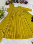 DESIGNER GEORGETTE MOTI HAND WORK ALIA CUT GOWN BOTTOM WITH DUPATTA PARTY WEAR WHOLESALE PRICE ETHNIC GARMENT (3)