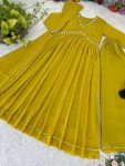 DESIGNER GEORGETTE MOTI HAND WORK ALIA CUT GOWN BOTTOM WITH DUPATTA PARTY WEAR WHOLESALE PRICE ETHNIC GARMENT (3)