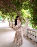 DESIGNER GEORGETTE SEQUENCE EMBROIDERY WITH REAL MIRROR HAND WORK TOP SHARARA WITH DUPATTA WEDDING WEAR WHOLESALE PRICE ETHNIC GARMENT (4)