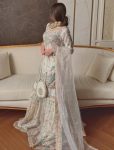 DESIGNER GEORGETTE SEQUENCE THREAD EMBROIDERY WOTK TOP SHARARA WITH DUPATTA FESTIVE WEAR WHOLESALE PRICE ETHNIC GARMENT (8)