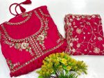DESIGNER GEORGETTE SEQUENCE, ZARI AND THREAD EMBROIDERY WORK GOWN WITH DUPATTA WEDDING WEAR WHOLESALE PRICE ETHNIC GARMENT (8)