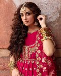 DESIGNER GEORGETTE SEQUENCE, ZARI AND THREAD EMBROIDERY WORK GOWN WITH DUPATTA WEDDING WEAR WHOLESALE PRICE ETHNIC GARMENT (8)