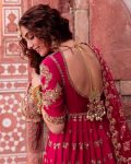 DESIGNER GEORGETTE SEQUENCE, ZARI AND THREAD EMBROIDERY WORK GOWN WITH DUPATTA WEDDING WEAR WHOLESALE PRICE ETHNIC GARMENT (8)