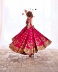 DESIGNER GEORGETTE SEQUENCE, ZARI AND THREAD EMBROIDERY WORK GOWN WITH DUPATTA WEDDING WEAR WHOLESALE PRICE ETHNIC GARMENT (8)