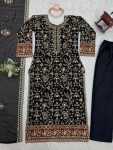 DESIGNER GEORGETTE THREAD AND SEQUENCE WITH REAL STONE WORK TOP BOTTOM WITH DUPATTA FESTIVE WEAR WHOLESALE PRICE ETHNIC GARMENT (2)
