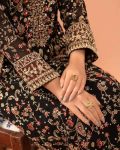 DESIGNER GEORGETTE THREAD AND SEQUENCE WITH REAL STONE WORK TOP BOTTOM WITH DUPATTA FESTIVE WEAR WHOLESALE PRICE ETHNIC GARMENT (2)
