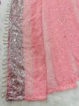 DESIGNER GEORGETTE THREAD WITH SEQUENCE WORK LEHENGA SAREE WITH BLOUSE PARTY WEAR WHOLESALE PRICE ETHNIC GARMENT (4)