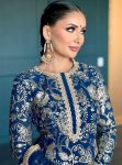 DESIGNER GEORGETTE THREAD WITH SEQUENCE WORK TOP SHARARA WITH DUPATTA FESTIVE WEAR WHOLESALE PRICE ETHNIC GARMENT (3)