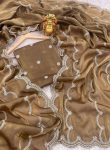 DESIGNER JIMMY CHOO EMBROIDERY SEQUENCE WORK SAREE WITH UNSTITCHED BLOUSE PARTY WEAR WHOLESALE PRICE ETHNIC GARMENT (8)