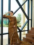 DESIGNER JIMMY CHOO EMBROIDERY SEQUENCE WORK SAREE WITH UNSTITCHED BLOUSE PARTY WEAR WHOLESALE PRICE ETHNIC GARMENT (8)
